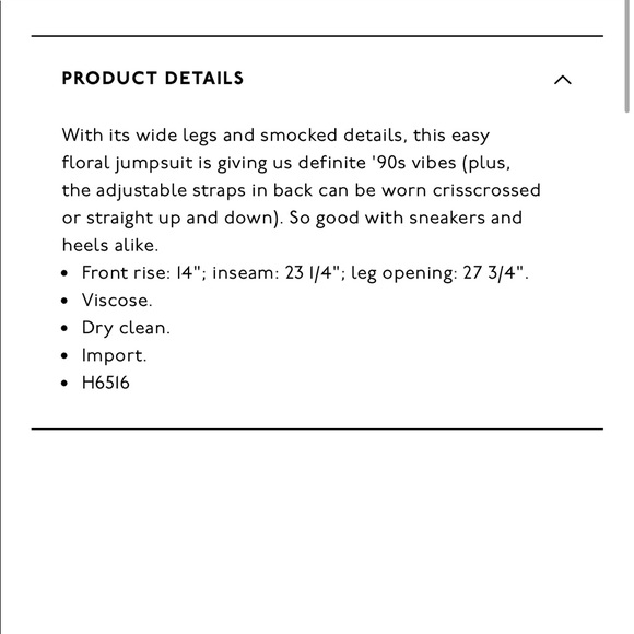 Madewell Smocked Crop Jumpsuit Floral Toss - Picture 7 of 8